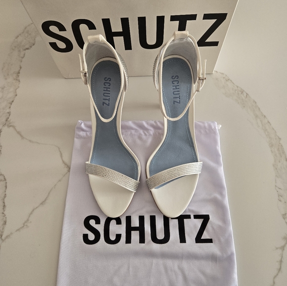 SCHUTZ Rhinestone Heeled Sandals - Picture 4 of 10